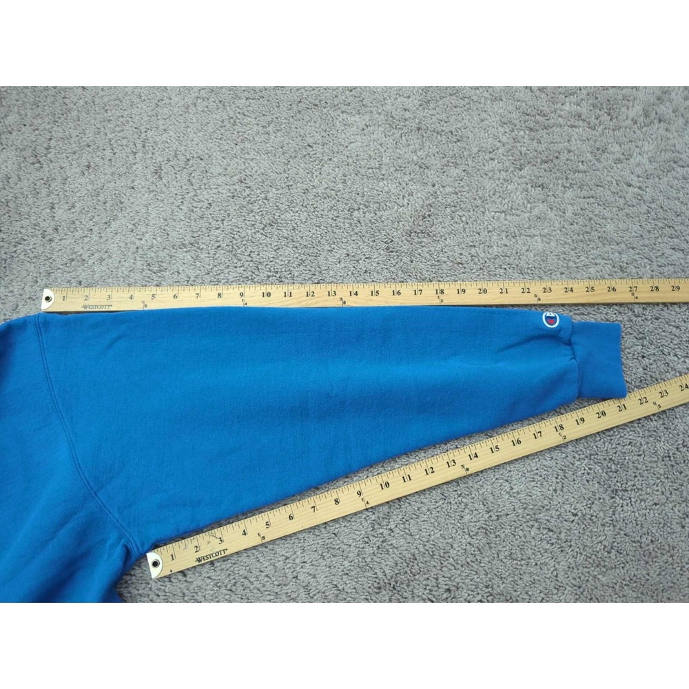 Indeed Hoodie Mens 2XL Blue Long Sleeve Cotton Blend Job Listing Champion Eco - Picture 4 of 8